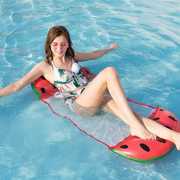 游泳圈大人儿童水上充气漂浮网床女生浮圈浮椅加厚可折叠浮排浮床