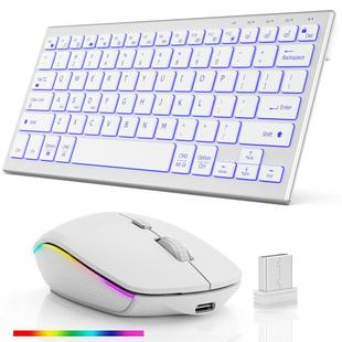超薄背光无线键盘鼠标2.4G可充电蓝牙键鼠办公套装