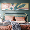卧室床头装饰画横幅客厅沙发背景墙北欧风格挂画抽象简约向日葵