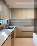 深圳厨房橱柜定制整体橱柜定制大理石厨房台面一体式石英石台面