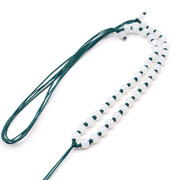 翡翠diy配件白玻璃珠套装，珠子珠链玉器琉璃，挂饰和田玉吊坠挂链
