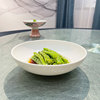 酒店中厨陶瓷纯白冷菜圆形深碗意境菜特色创意会所餐具中式餐厅盘