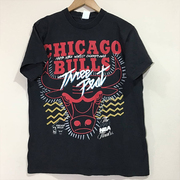 Chicago Bulls芝加哥潮牌短袖T恤男vintage复古嘻哈oversize半袖