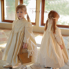 女童小众泡泡袖气质礼服，裙允儿妈宝宝中袖公主，裙儿童连衣裙生日裙