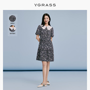 VGRASS维格娜丝23夏季商场同款连衣裙VSL2O23510