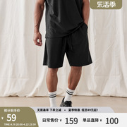 bdpowerup夏季黑色篮球短裤，男简约运动直筒，休闲短裤男宽松