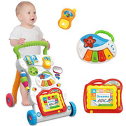 婴儿学步车儿童多功能手，推车带音乐可调速益智游戏，玩具车6-12个月