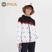 美国青少年高尔夫外套春秋季男童装防风运动服装，儿童拉链衣服