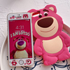 草莓熊苹果(熊苹果)5s手机壳，se全包7p硅胶防摔iphone8plus钢化膜6可爱卡通