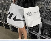 nike耐克环保购物袋，韩国时尚休闲尼龙，防水手提袋