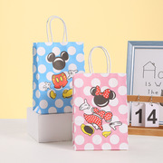 米奇米妮儿童生日派对米老鼠礼物回袋手提袋糖果袋卡通纸袋子