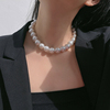 夸张个性超大珍珠项链女欧美时尚短choker锁骨，链网红颈链装饰项圈
