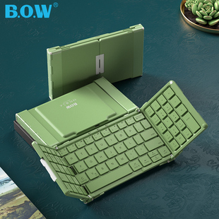 bow折叠无线三蓝牙键盘，鼠标带数字，键手机平板专用笔记本ipad打字