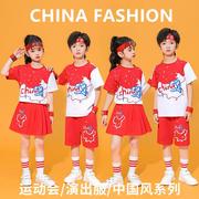 少儿中国风套装夏装男孩，帅气短袖宽松民族，潮装国潮幼儿园毕业班服