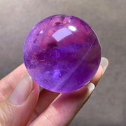 天然乌拉圭紫水晶球原矿紫色，彩虹千层原石，打磨办公室桌面饰品摆件