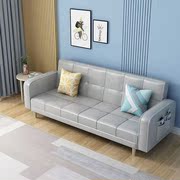 北欧风布艺沙发床两用懒人免洗科技布沙发现代简约小户型