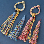 diy藏式手搓棉线流苏穗子挂件，手工diy菩提子，手串车挂包挂饰品吊饰