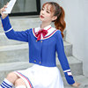 snh48同款水手服夏季套装日系可爱少女打歌服演出服，原创服装设计