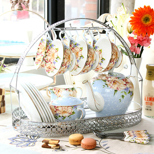 下午茶茶具套装英式田园欧式茶具咖啡杯家用咖啡套具骨瓷结婚礼盒