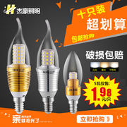 led蜡烛灯泡e14小螺口5W12/7/9瓦尖泡拉尾吊灯光源e27节能灯