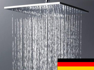 出口德国浴室全铜花洒顶喷 8寸10寸12寸方形花洒增压淋浴花洒喷头
