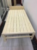 实木单人床折叠床1.2米1.5米双人床简易木板床四折床铁艺床午休床