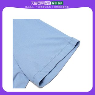 香港直邮VERSACE COLLECTION 男士浅蓝色印花图案T恤 V800683R-VJ