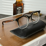 tr90复古原木色大方框眼镜框，男可配近视板材木纹，质镜腿眼镜架女