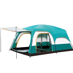 专业级帐篷j两室一厅超大帐篷野营加厚露营防雨野外折叠