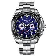 跨境多功能全自动运动表品牌时尚夜光机械手钢带皮带日历国产腕表