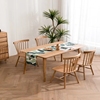 实木餐桌餐桌椅小户型加厚饭桌，北欧不开裂橡木家具组合防腐加固