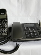 数字无绳电话座机一拖二来电显示老人，家用办公无线固话子母机