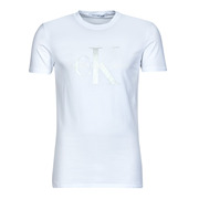 Calvin Klein/凯文克莱男装T恤潮牌修身圆领全棉短袖白色夏季2024