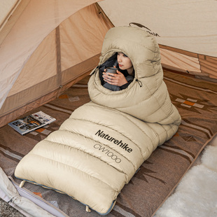 挪客羽绒睡袋户外成人，单人防寒冬季加厚露营装备cw700