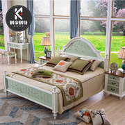 美式田园风格床婚床主卧室，双人1.8米欧式实木床1.5公主床双人床