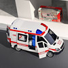 合金救护车玩具男孩120医生超大号小汽车消防车，仿真警车模型1-3岁