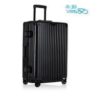 日本铝框行李箱女男拉杆箱，万向轮28旅行密码箱包24寸皮箱