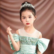 韩式生日伴娘头饰儿童公主王冠饰品女童发箍女孩发饰头箍银色