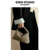 EZRO简约风柔软头层牛皮 设计感锁扣手提托特包斜挎真皮女包