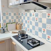 厨房防油污贴纸自粘耐高温灶台面，墙壁纸橱柜，油烟机瓷砖墙体用墙贴