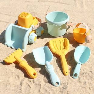 儿童沙滩玩具宝宝海边挖沙子挖土，工具戏水小号，沙漏套装组合铲子桶