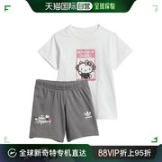 韩国直邮AdidasKids 家居服套装 X/Hello Kitty/短袖/短褲/嬰兒//