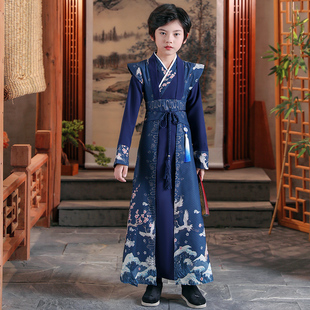 男童古装汉服春款女童中式童装儿童唐装古风国学服中国风演出服新