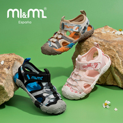 m1m2西班牙童鞋儿童凉鞋包头迷彩，男童沙滩鞋女宝宝软底鞋防滑夏季
