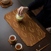 新中式宫廷风织锦缎面主人，席仿丝香云纱小茶席，干泡台吸水茶桌垫布