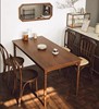 法式中古风实木餐桌长方形家用客厅，美式餐厅咖啡桌小户型创意书桌
