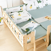 儿童床围套件纯棉软包防撞挡布宝宝拼接床床品四季婴儿小床上用品