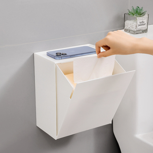卫生间厕纸盒免打孔厕所手纸盒浴室防水草纸壁挂卷纸置物架纸巾盒