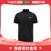 韩国直邮J.RIND BERG 男款 基本款 短袖 有领设计 T恤 黑色 GMJ