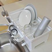 日本进口碗架沥水架碗碟架碗筷碗盘滴水碗架放碗架厨房塑料沥碗架